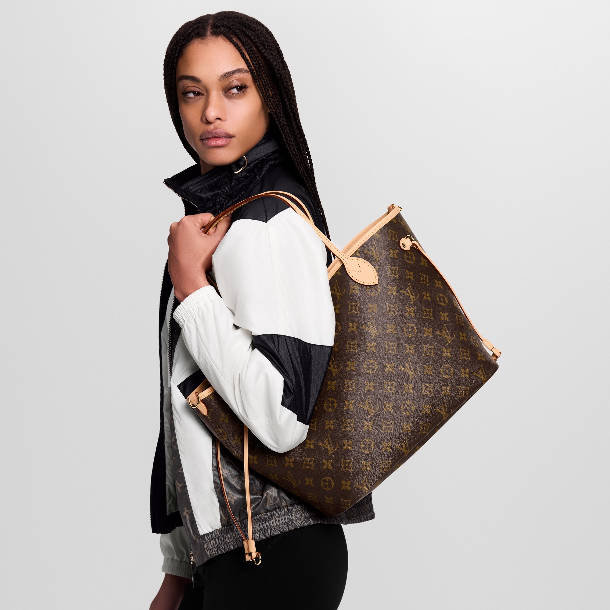 Túi Neverfull Bandoulière Inside Out MM Monogram in Túi và Phụ kiện bằng da