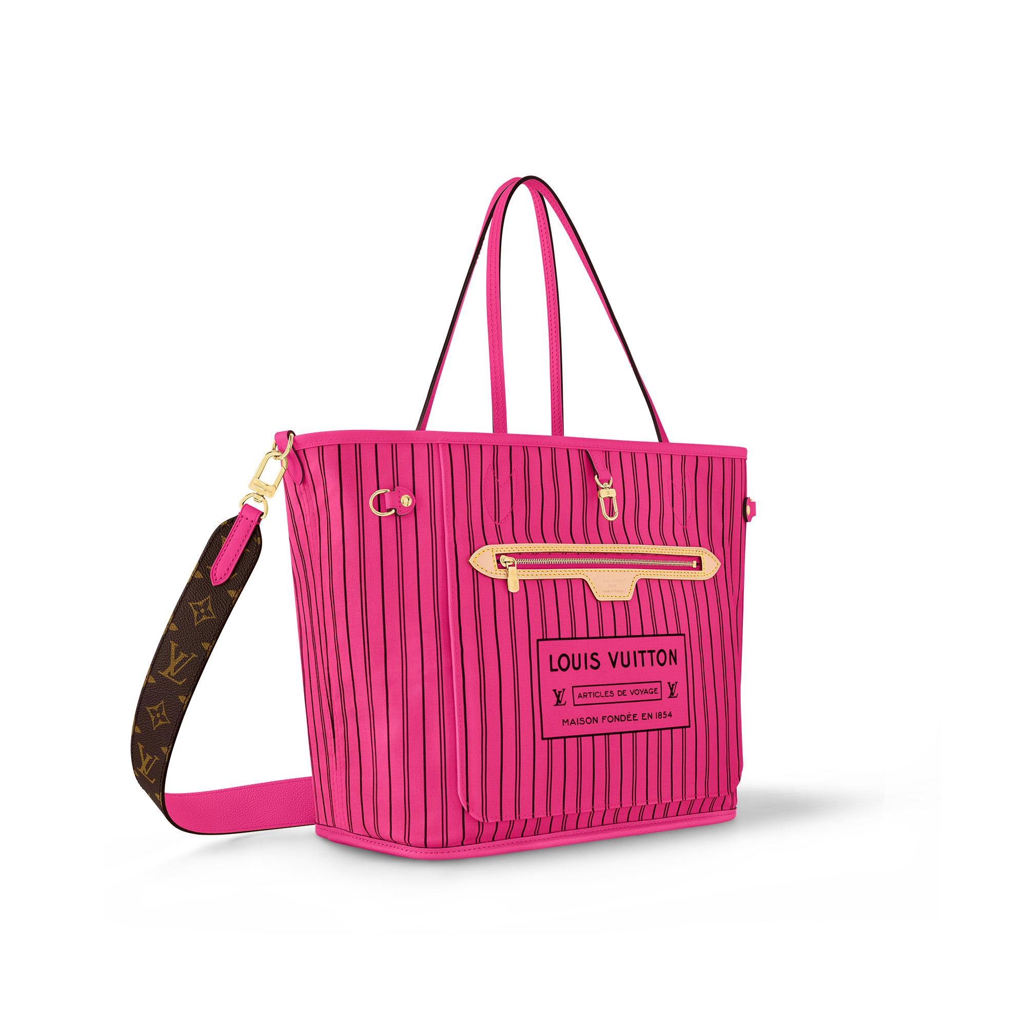 Túi Neverfull Bandoulière Upside Down MM Monogram in Túi và Phụ kiện bằng da