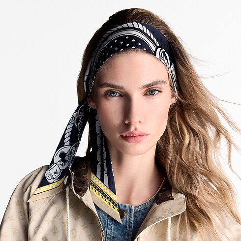 Khăn Lụa Ocean Bandana BB . in Đồ Nữ's Phụ kiện Khăn lụa collections by Louis Vuitton (Thu phóng sản phẩm)