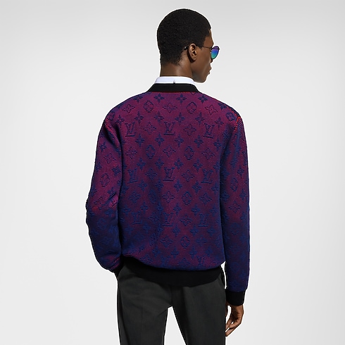 Áo Khoác Dệt Kim in Đồ Nam's Trang phục Áo dệt kim và Áo nỉ collections by Louis Vuitton (Thu phóng sản phẩm)