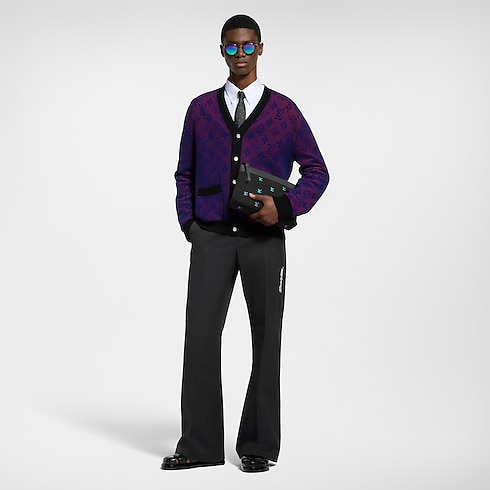 Áo Khoác Dệt Kim in Đồ Nam's Trang phục Áo dệt kim và Áo nỉ collections by Louis Vuitton (Thu phóng sản phẩm)