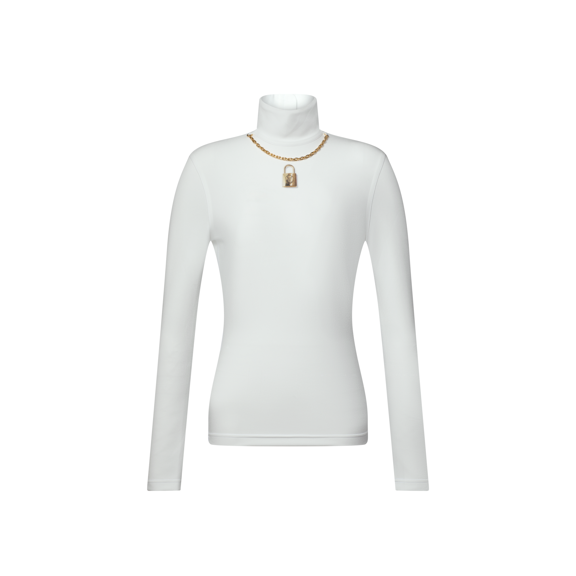 Padlock Necklace Long-Sleeved Top  in Đồ Nữ