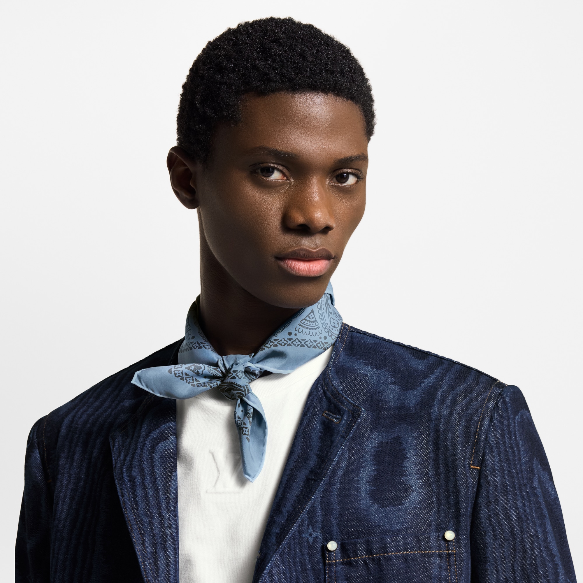 Khăn Lụa Paisley . in Đồ Nam