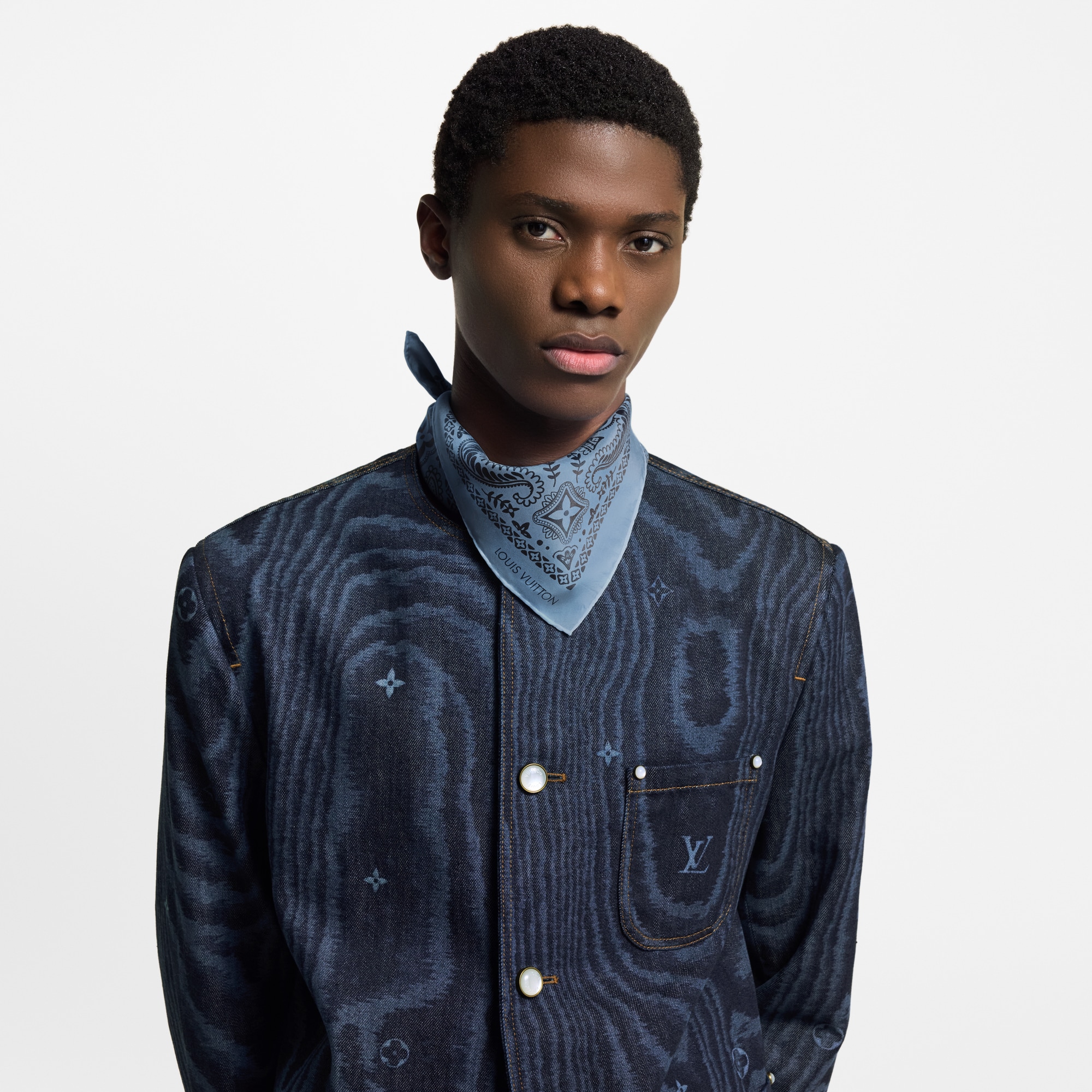 Khăn Lụa Paisley . in Đồ Nam