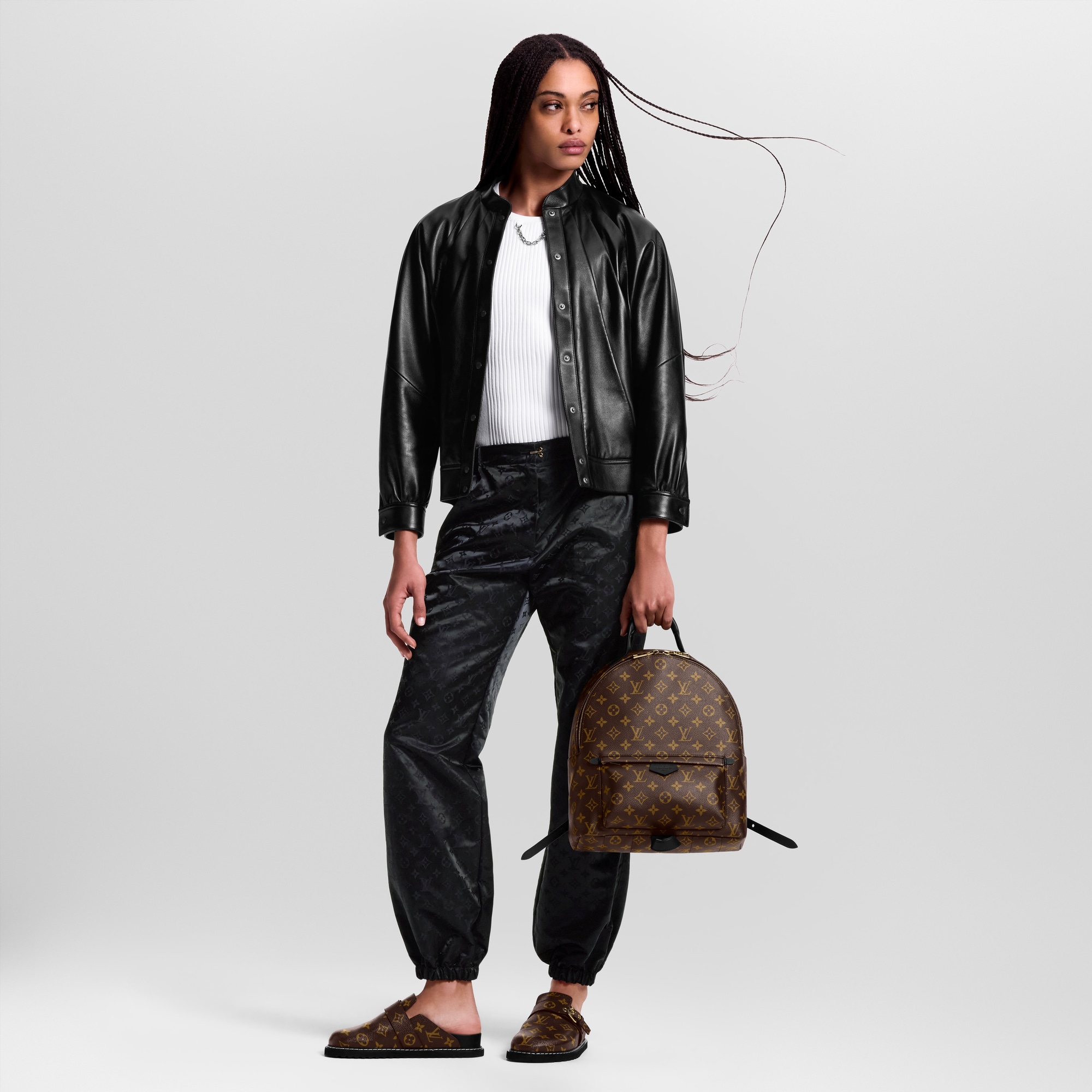 Ba Lô Palm Springs MM Monogram in Đồ Nữ