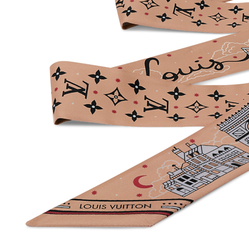 Khăn Lụa Paris City Bandana BB detail view