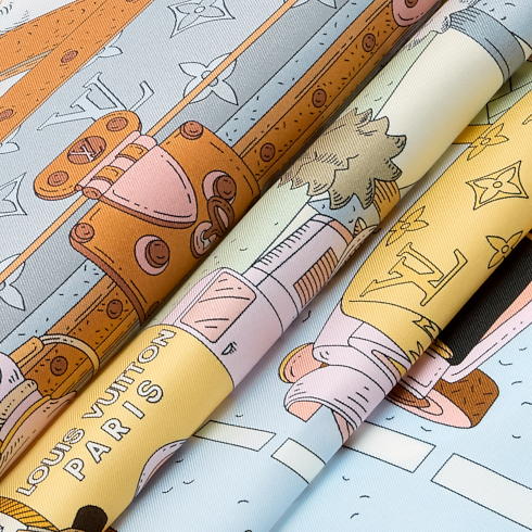 Khăn Lụa Vuông Paris En Beauté 90 . in Đồ Nữ's Phụ kiện Khăn lụa collections by Louis Vuitton (Thu phóng sản phẩm)