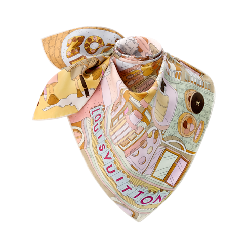 Khăn Lụa Vuông Paris En Beauté 90 . in Đồ Nữ's Phụ kiện Khăn lụa collections by Louis Vuitton (Thu phóng sản phẩm)