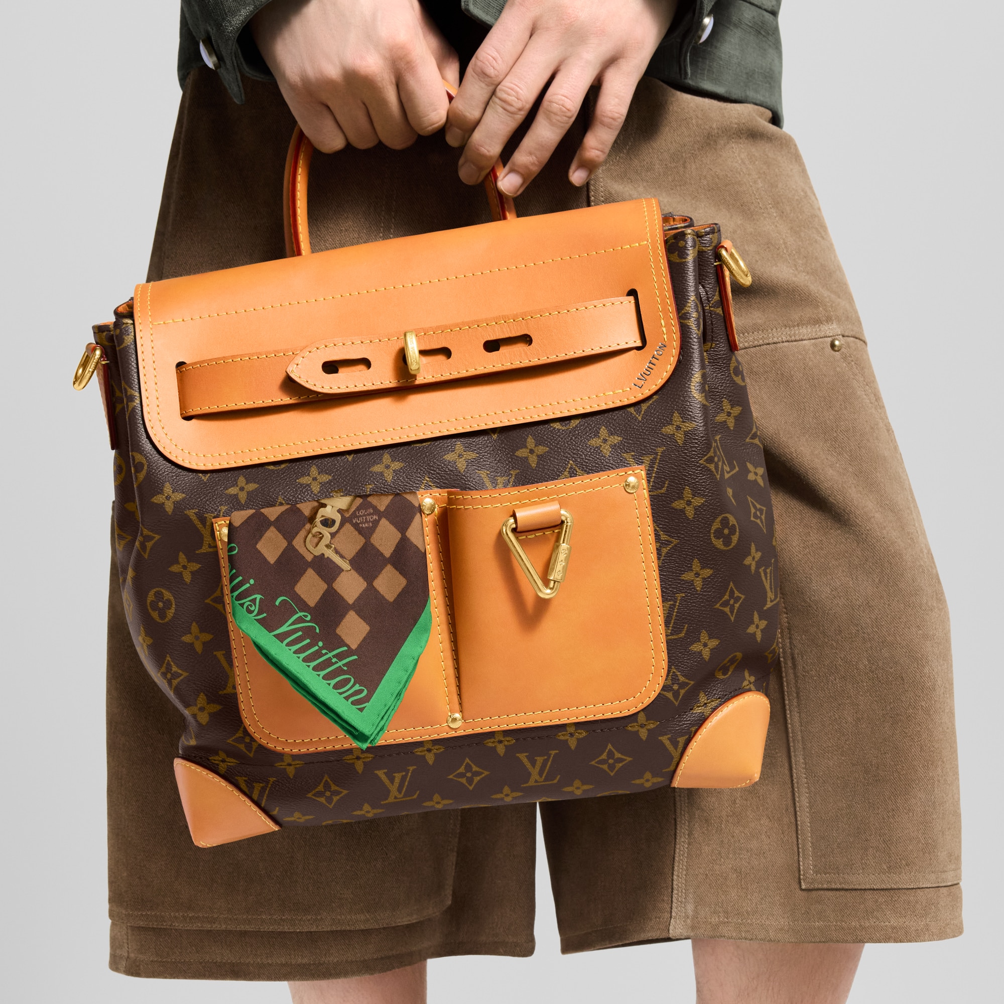 Khăn Lụa Vuông Parisian Breakfast . in Đồ Nam