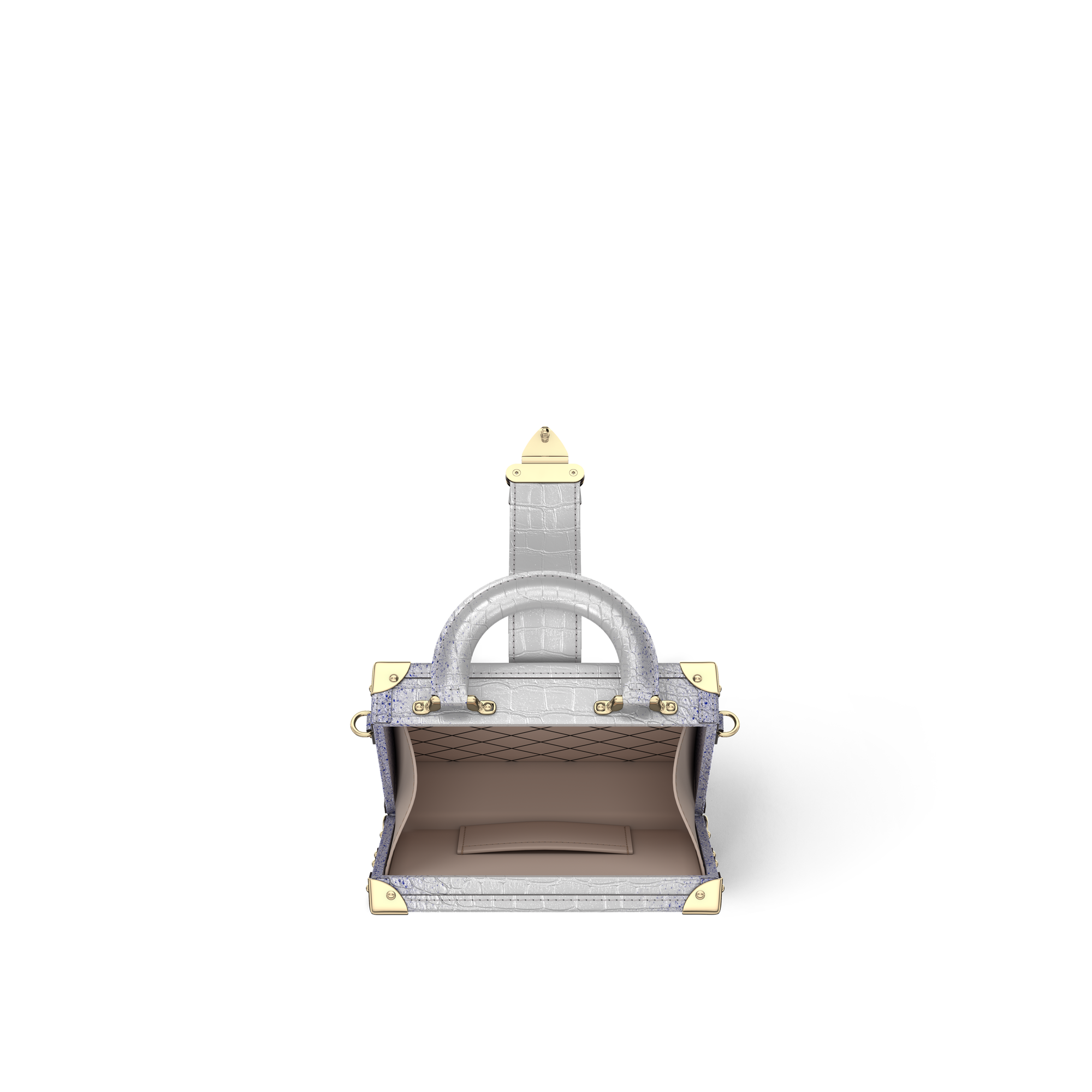 Túi Petite Malle Capitale Da cá sấu bóng in Đồ Nữ