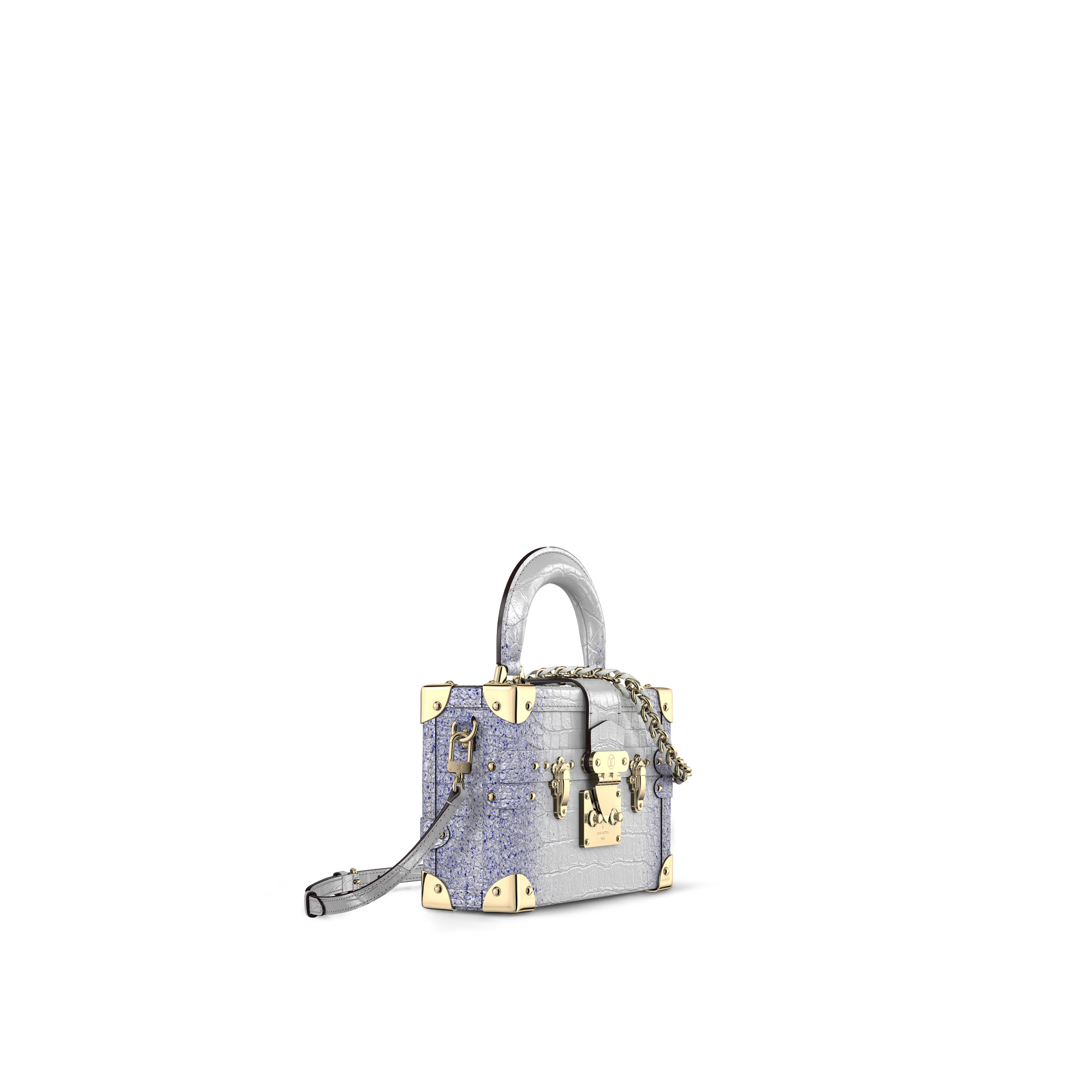 Túi Petite Malle Capitale Da cá sấu bóng in Đồ Nữ