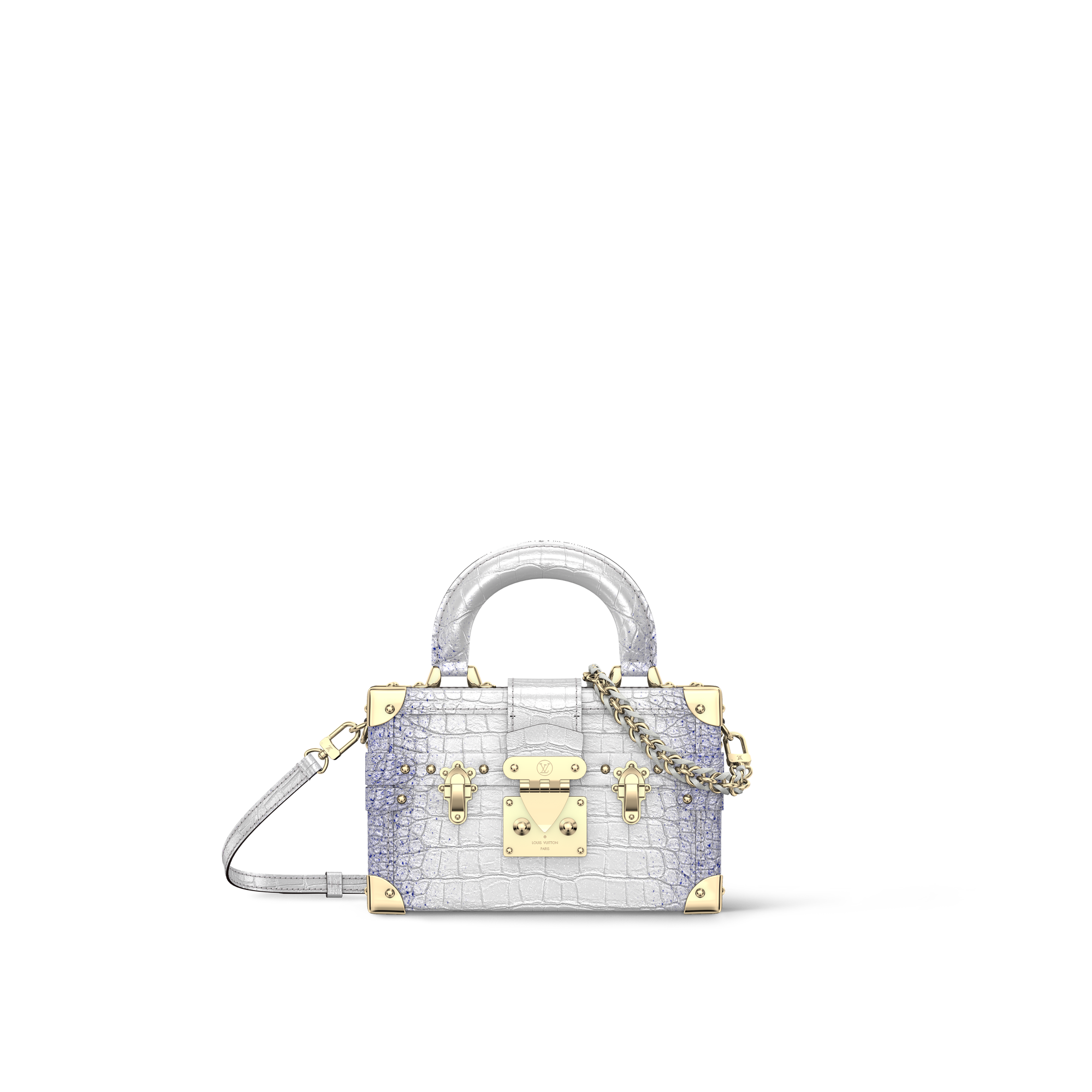 Túi Petite Malle Capitale Da cá sấu bóng in Đồ Nữ