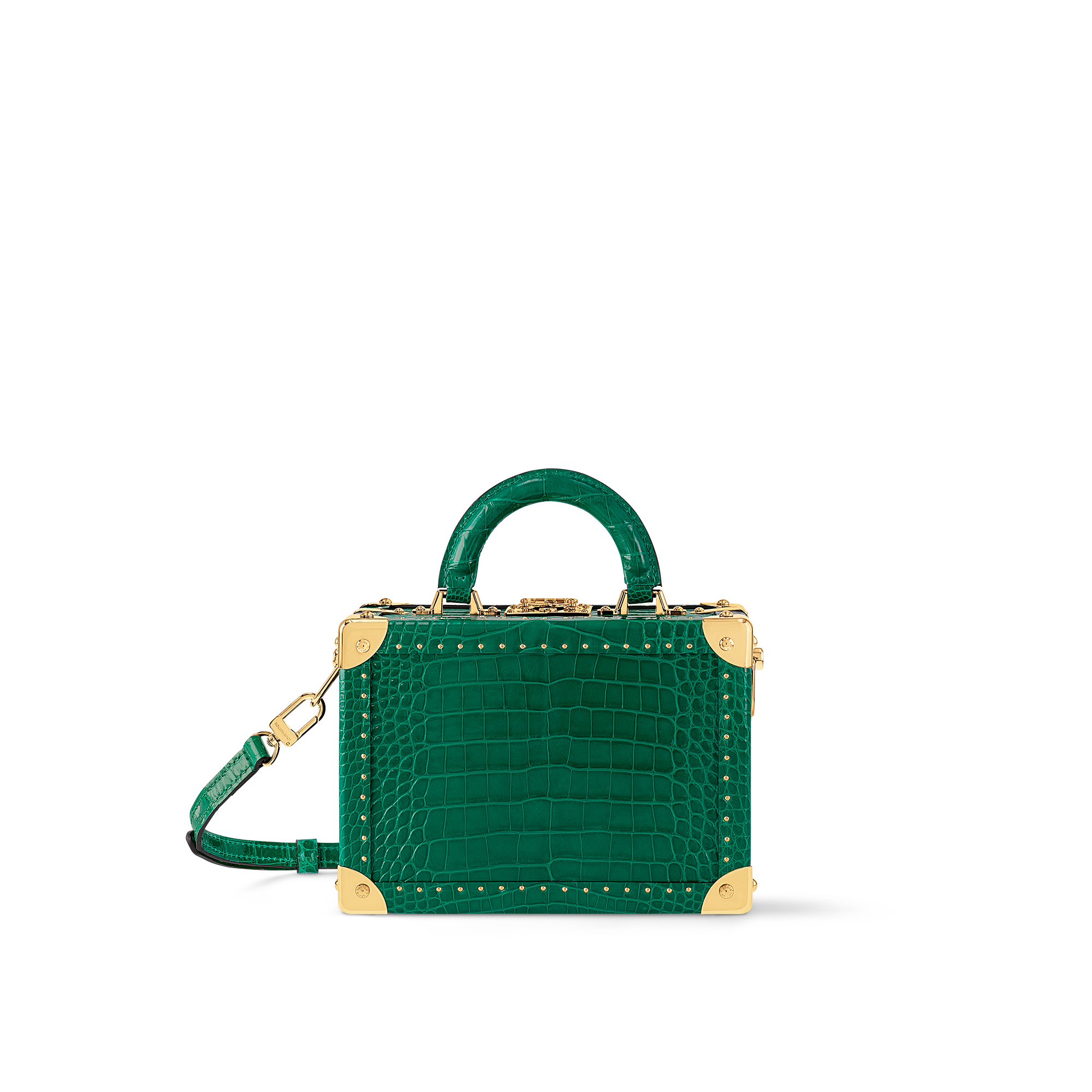 Túi Dạng Hộp Petite Valise Da cá sấu bóng in Les Extraordinaires