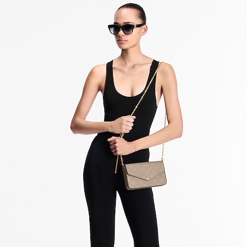 Túi Félicie Pochette Monogram Empreinte in Đồ Nữ's Túi ví đa năng và Phụ kiện bằng da Túi nhỏ collections by Louis Vuitton (Thu phóng sản phẩm)