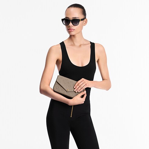 Túi Félicie Pochette Monogram Empreinte in Đồ Nữ's Túi ví đa năng và Phụ kiện bằng da Túi nhỏ collections by Louis Vuitton (Thu phóng sản phẩm)