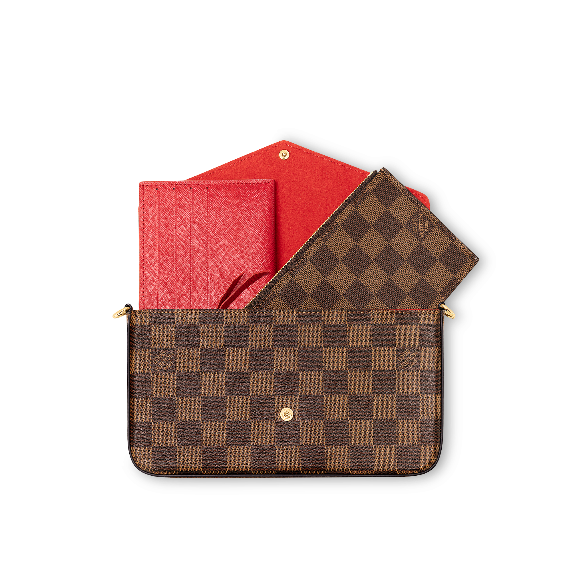 Túi Félicie Pochette Damier Ebene Canvas in Đồ Nữ