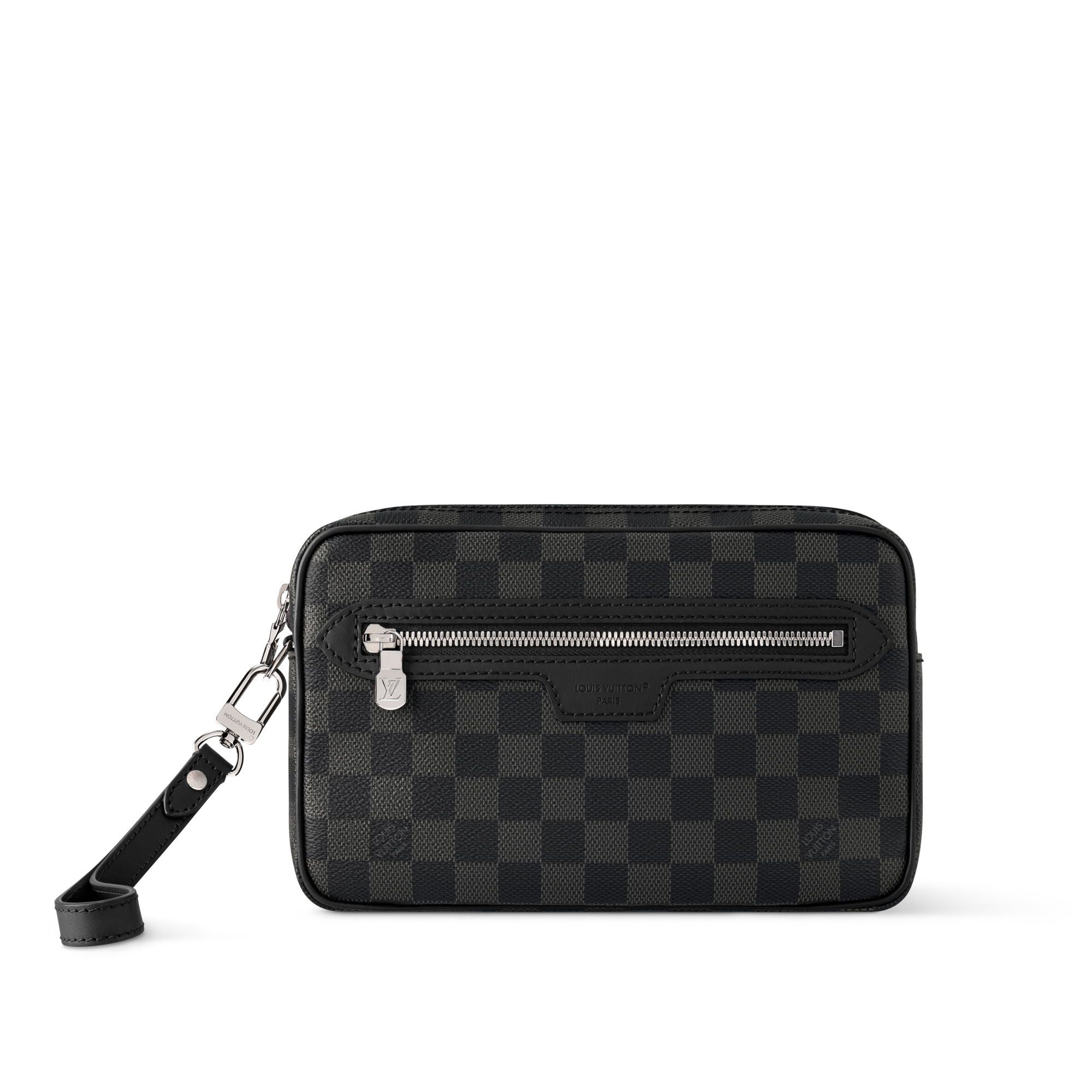Túi Pochette Kasai Damier Graphite in Đồ Nam