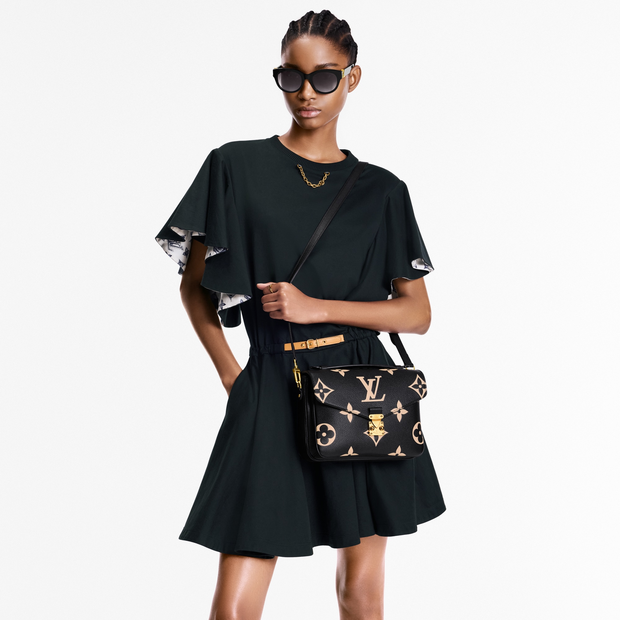 Túi Pochette Métis Da Bicolor Monogram Empreinte in Đồ Nữ