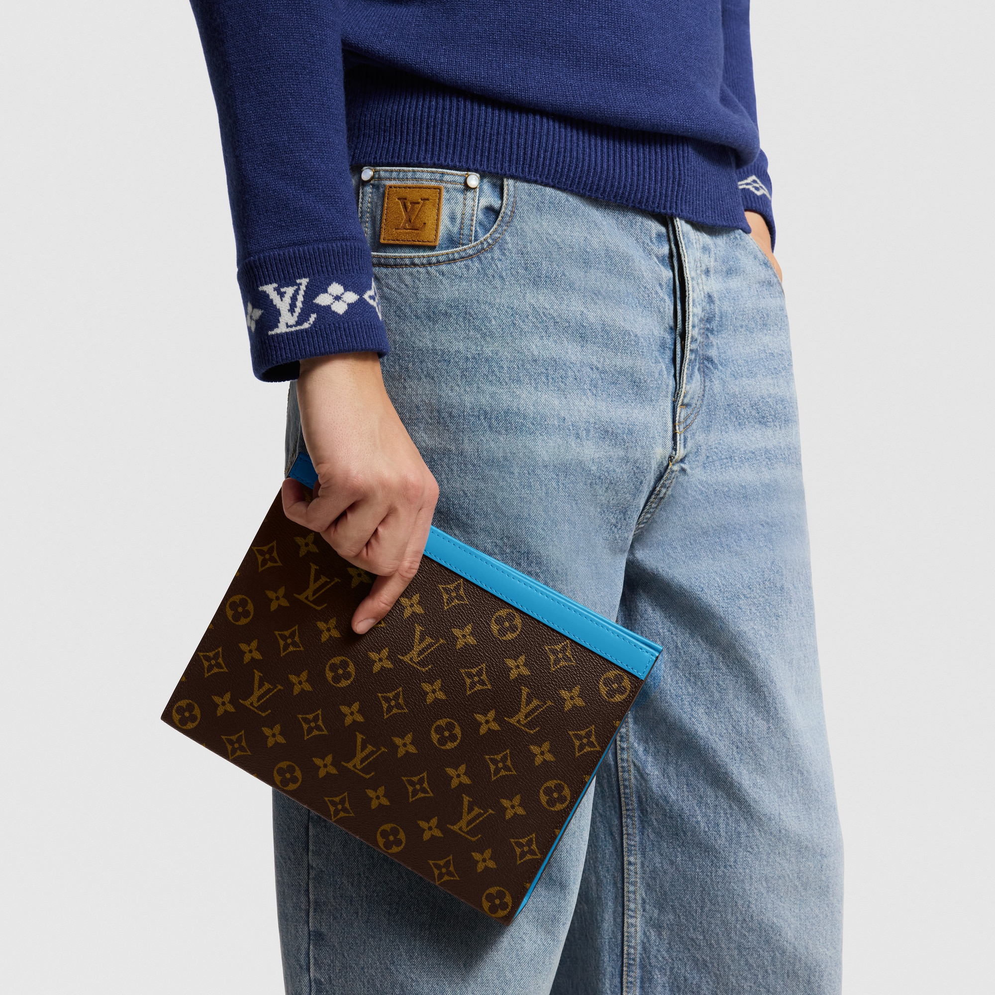 Túi Pochette Voyage MM Monogram Macassar Canvas in Đồ Nam