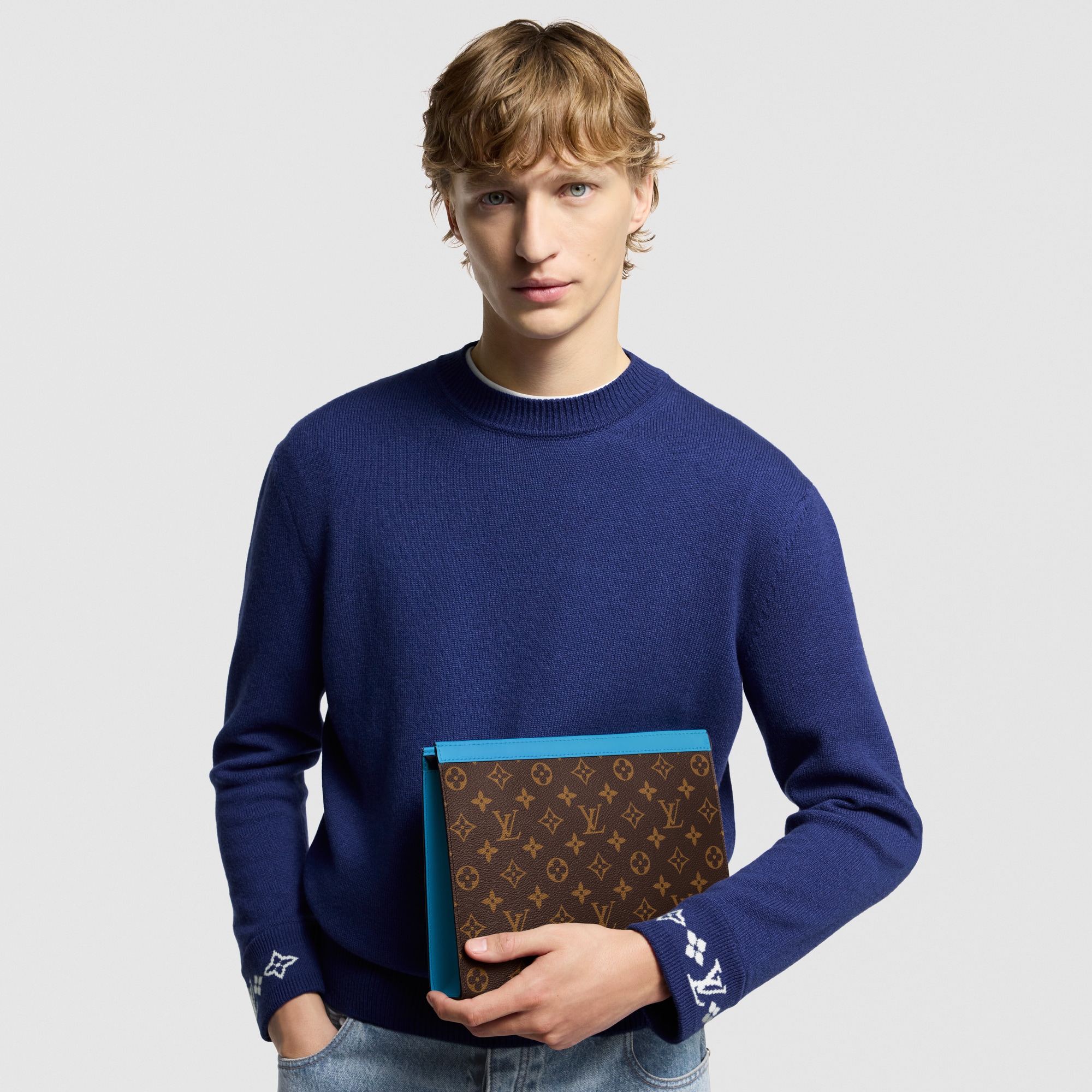 Túi Pochette Voyage MM Monogram Macassar Canvas in Đồ Nam