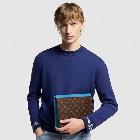 Túi Pochette Voyage MM Monogram Macassar Canvas in Super Lucky Day's For Him } collections by Louis Vuitton (Thu phóng sản phẩm)
