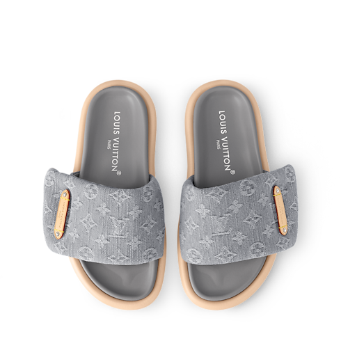 Dép Pool Pillow Flat Comfort Mule in Đồ Nữ's Giày Dép collections by Louis Vuitton (Thu phóng sản phẩm)