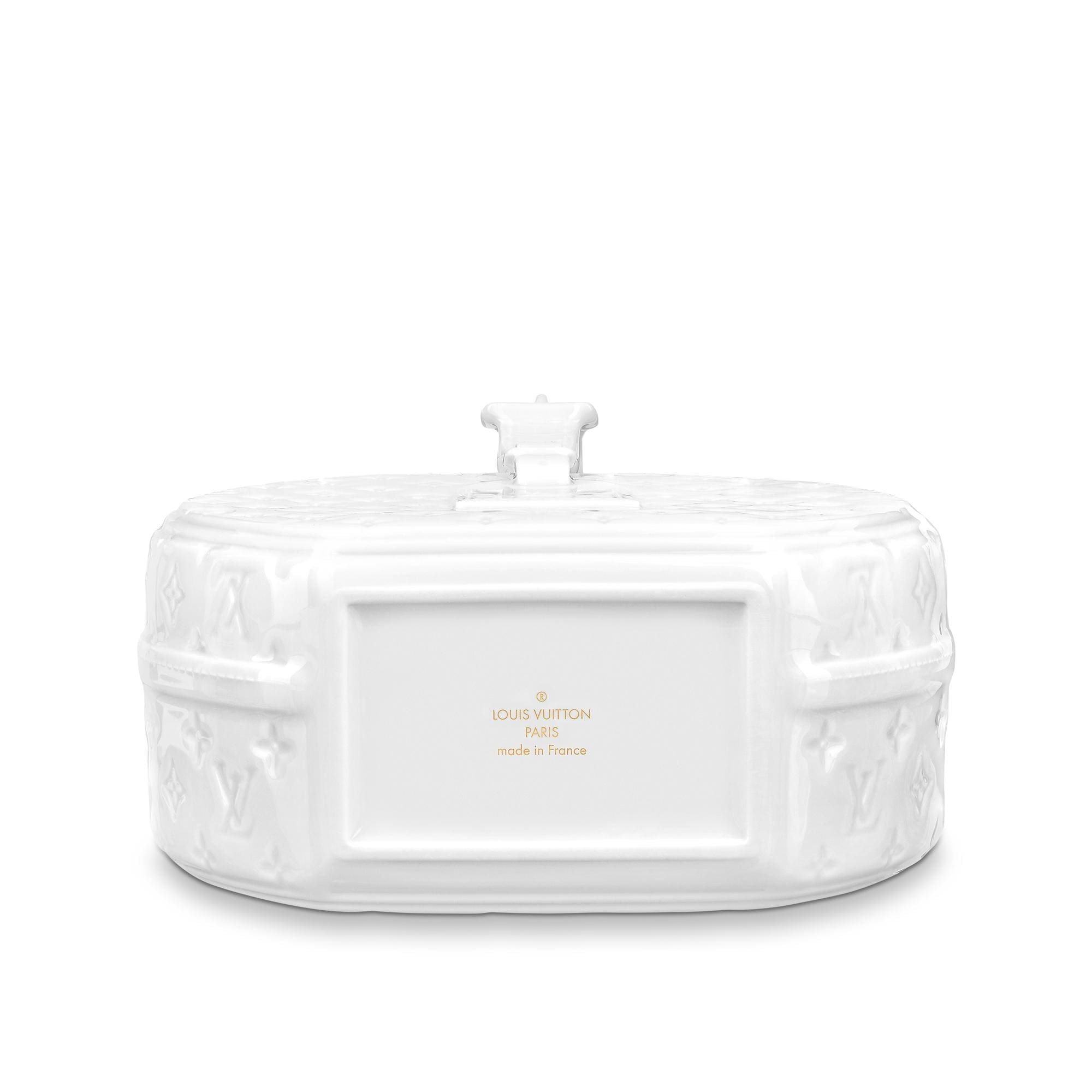Lọ Petite Boite Chapeau Porcelain Monogram in Rương, Phụ kiện du lịch và Trang trí nội thất