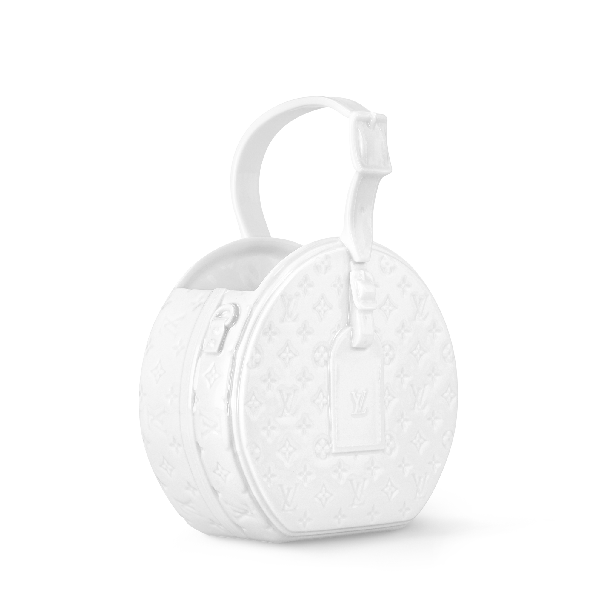 Lọ Petite Boite Chapeau Porcelain Monogram in Rương, Phụ kiện du lịch và Trang trí nội thất