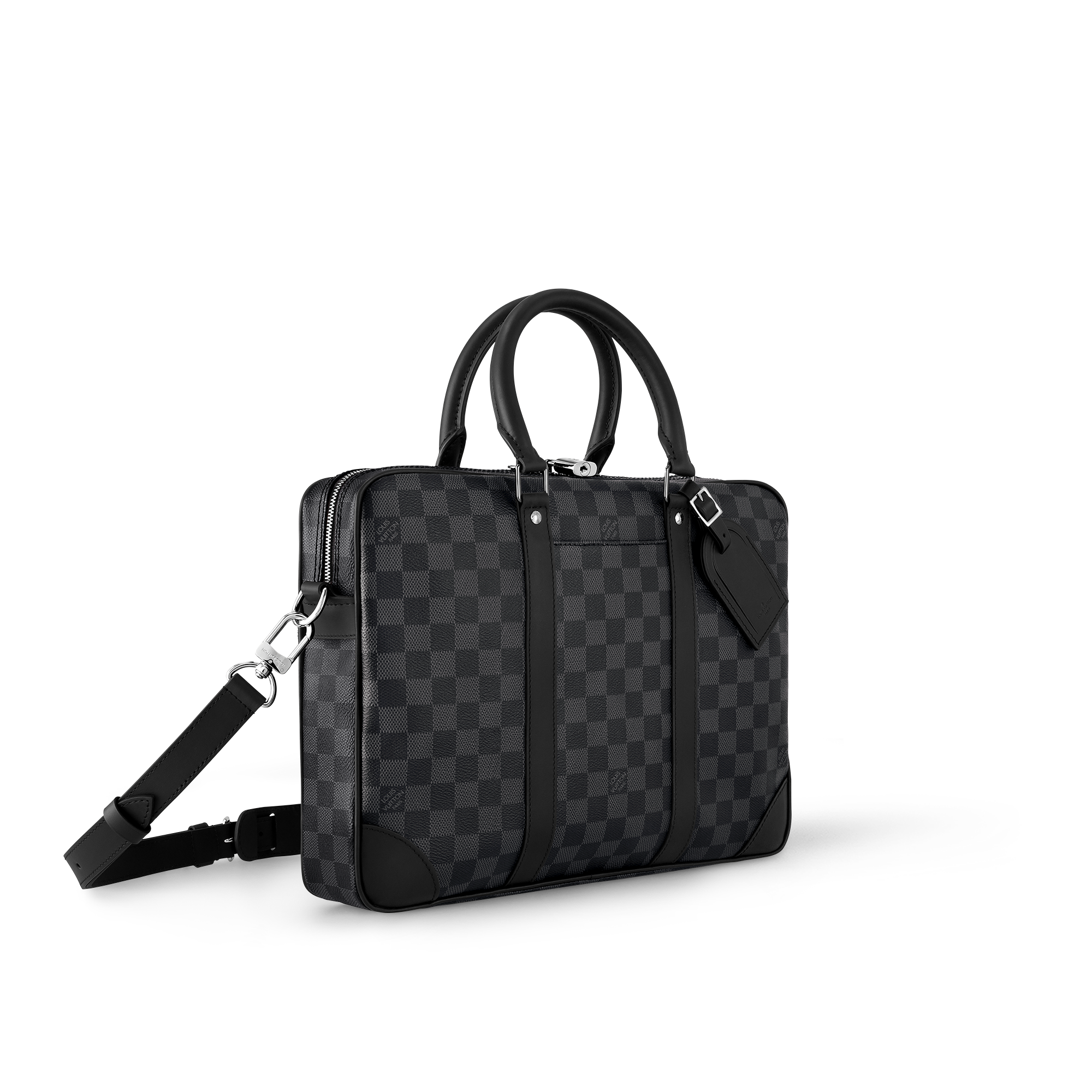 Cặp Xách Tay Porte-Documents Voyage NM Damier Graphite in Đồ Nam