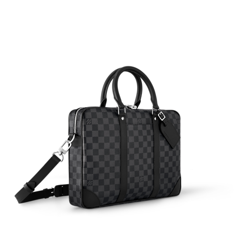 Cặp Xách Tay Porte-Documents Voyage NM Damier Graphite Canvas in Đồ Nam's Túi All Collections collections by Louis Vuitton (Thu phóng sản phẩm)