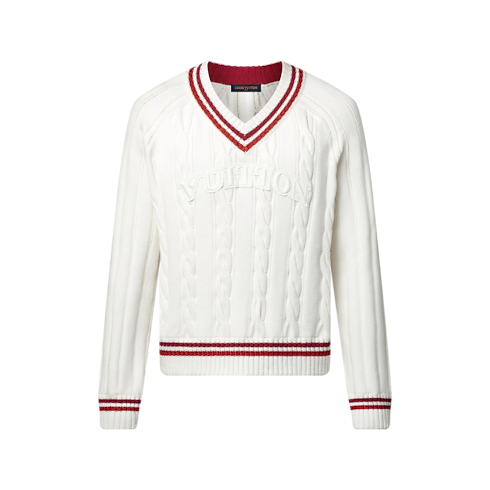 Áo Dệt Kim in Đồ Nam's Trang phục Tất cả Trang phục collections by Louis Vuitton (Thu phóng sản phẩm)