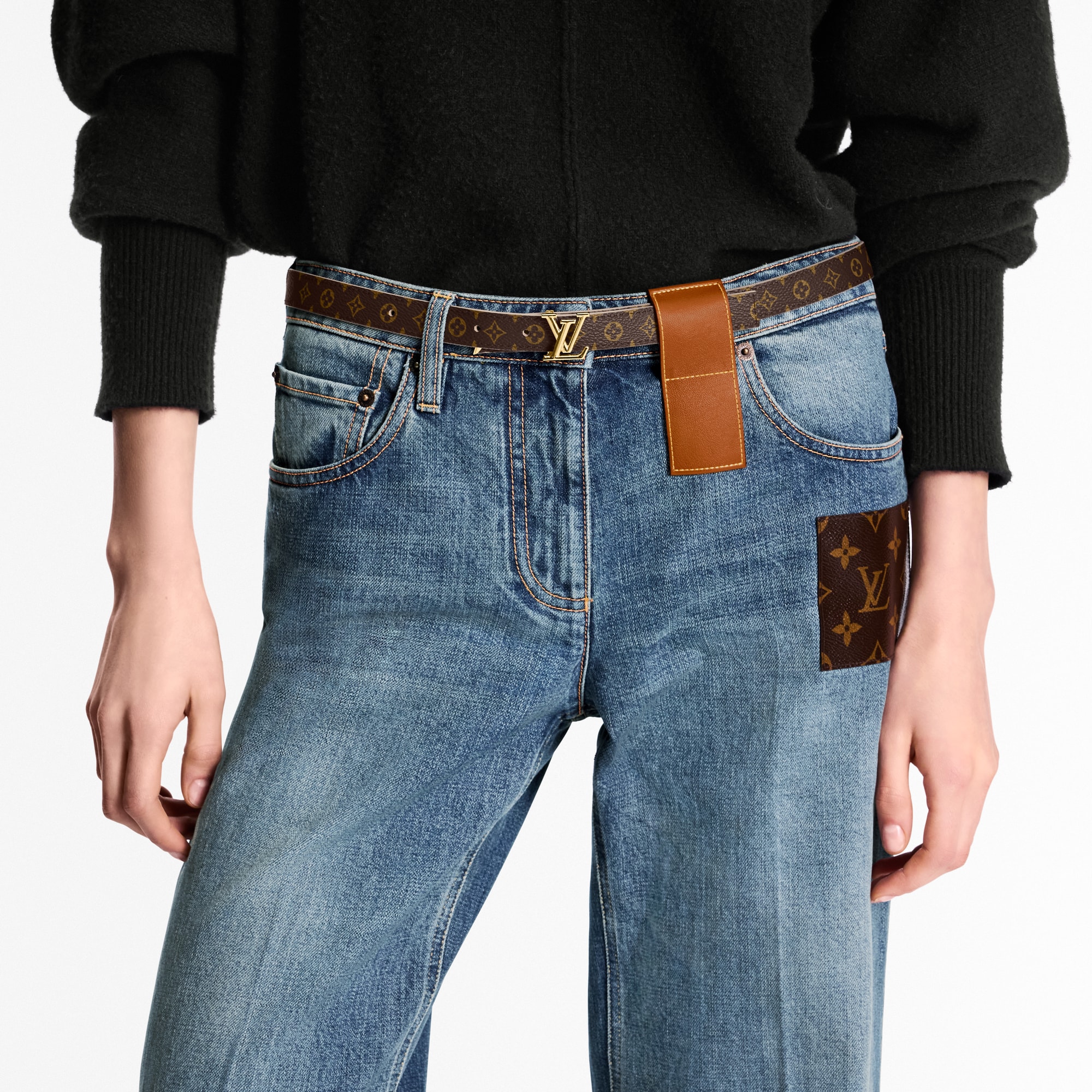 Thắt Lưng Hai Mặt Pretty LV 20MM Monogram in Đồ Nữ