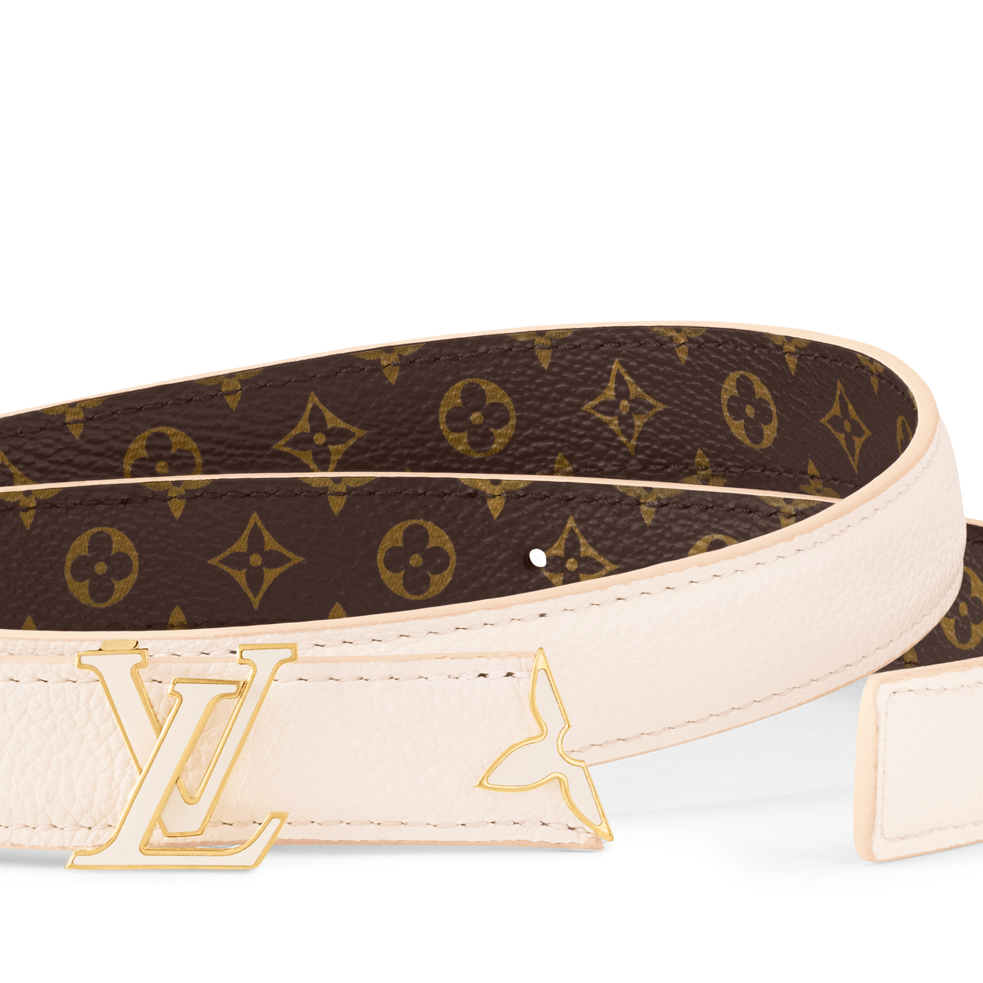 Thắt Lưng Hai Mặt Pretty LV Enamel 20MM Monogram in Đồ Nữ