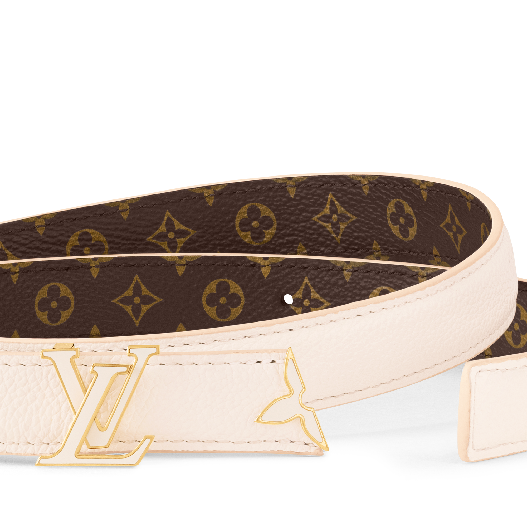 Thắt Lưng Hai Mặt Pretty LV Enamel 20MM Monogram in Đồ Nữ