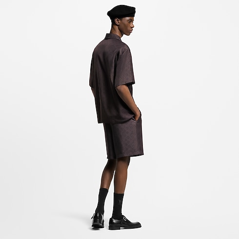 Áo Sơ Mi Lụa in Đồ Nam's Trang phục Áo sơ mi collections by Louis Vuitton (Thu phóng sản phẩm)