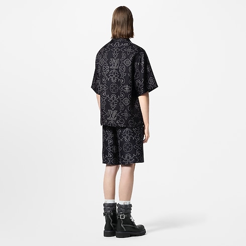 Áo Sơ Mi Lụa in Đồ Nam's Trang phục Áo sơ mi collections by Louis Vuitton (Thu phóng sản phẩm)