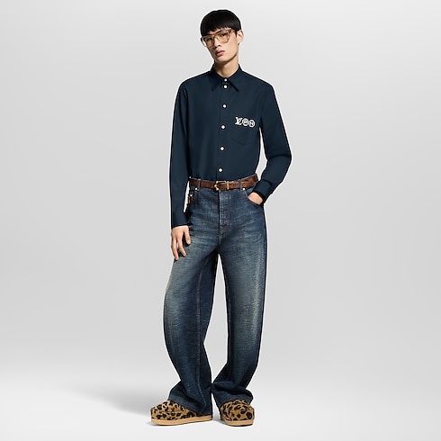 Áo Sơ Mi in Đồ Nam's Trang phục Áo sơ mi collections by Louis Vuitton (Thu phóng sản phẩm)