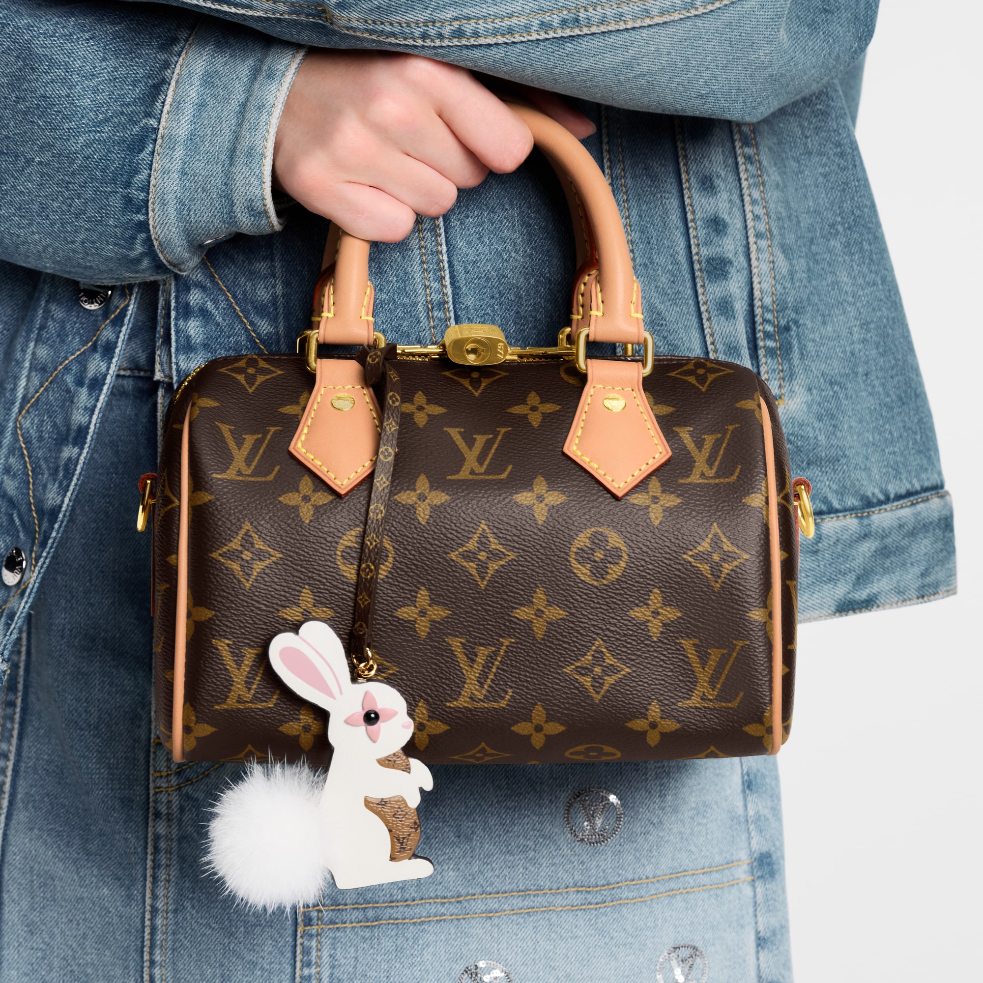 Phụ Kiện Treo Túi Rabbit LV Furry Friend . in Đồ Nữ