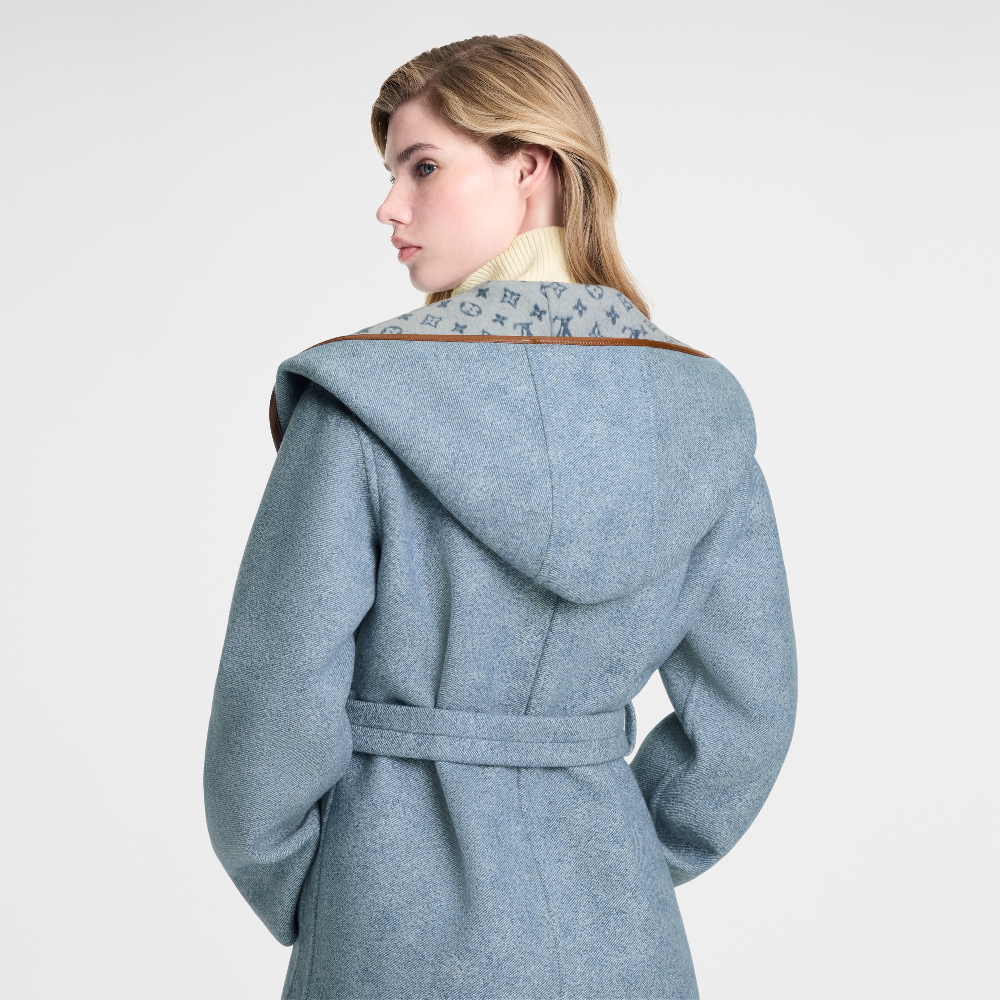 Reversible Signature Hooded Wrap Coat  in Đồ Nữ
