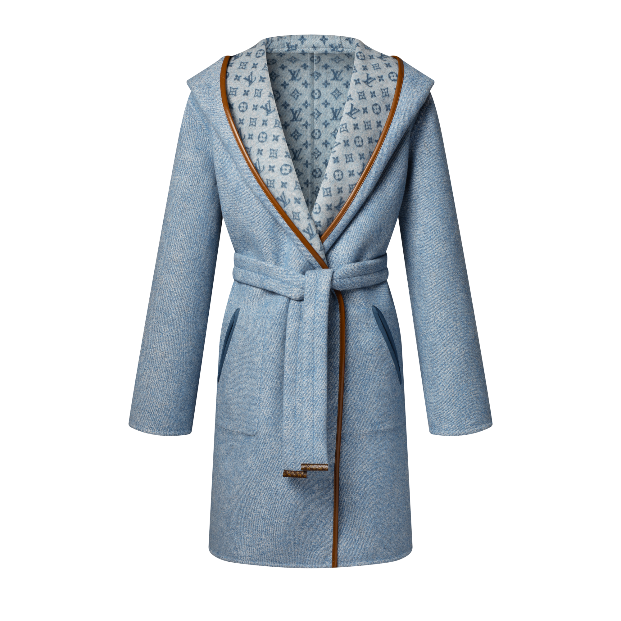 Reversible Signature Hooded Wrap Coat  in Đồ Nữ