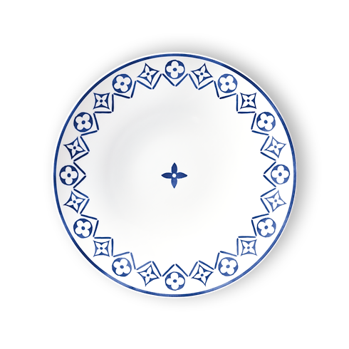 Bộ Đĩa Ăn Họa Tiết Monogram - Hai Chiếc in Rương, Phụ kiện du lịch và Trang trí nội thất's Trang trí nội thất và Nghệ thuật không gian phòng ăn Nghệ thuật không gian phòng ăn collections by Louis Vuitton (Thu phóng sản phẩm)