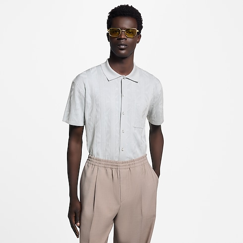 Áo Sơ Mi Dệt Kim in Đồ Nam's Trang phục Áo sơ mi collections by Louis Vuitton (Thu phóng sản phẩm)