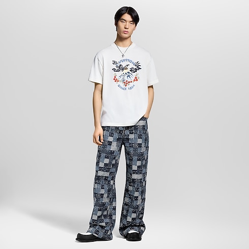 Áo Dệt Kim in Đồ Nam's Trang phục Tất cả Trang phục collections by Louis Vuitton (Thu phóng sản phẩm)
