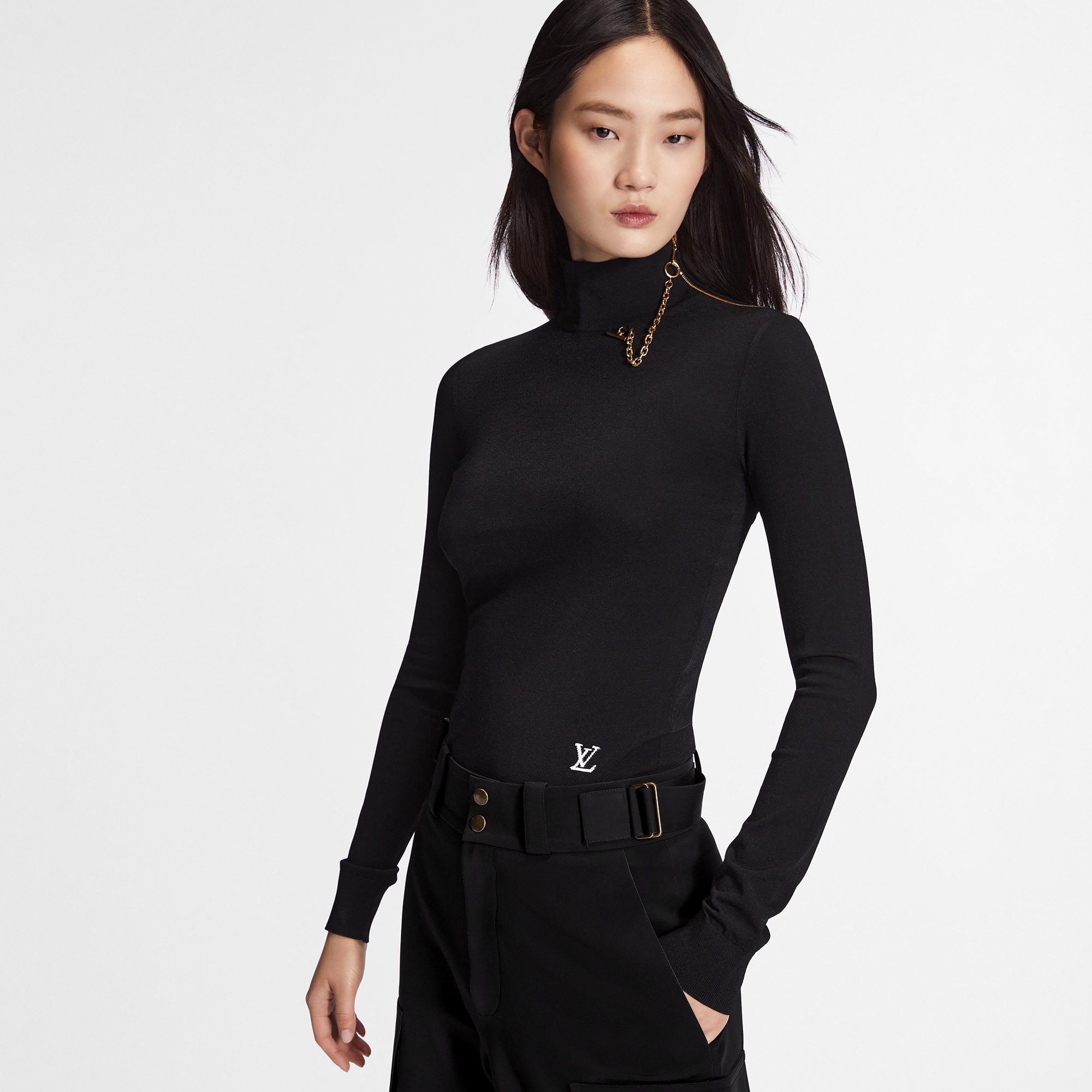 Áo Dệt Kim Cổ Lọ  in Đồ Nữ