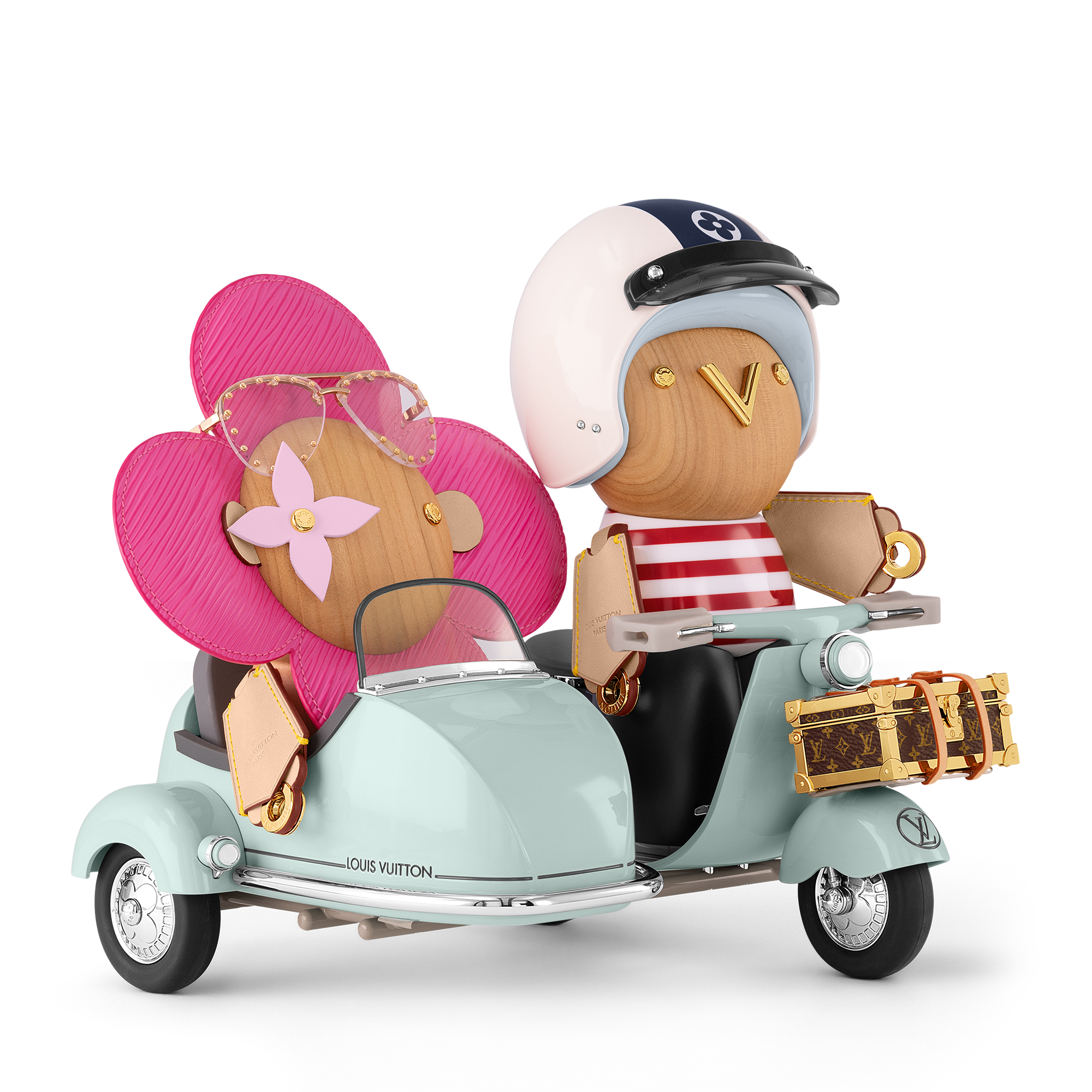 Side Car Vivienne & Gaston Epi in Rương, Phụ kiện du lịch và Trang trí nội thất