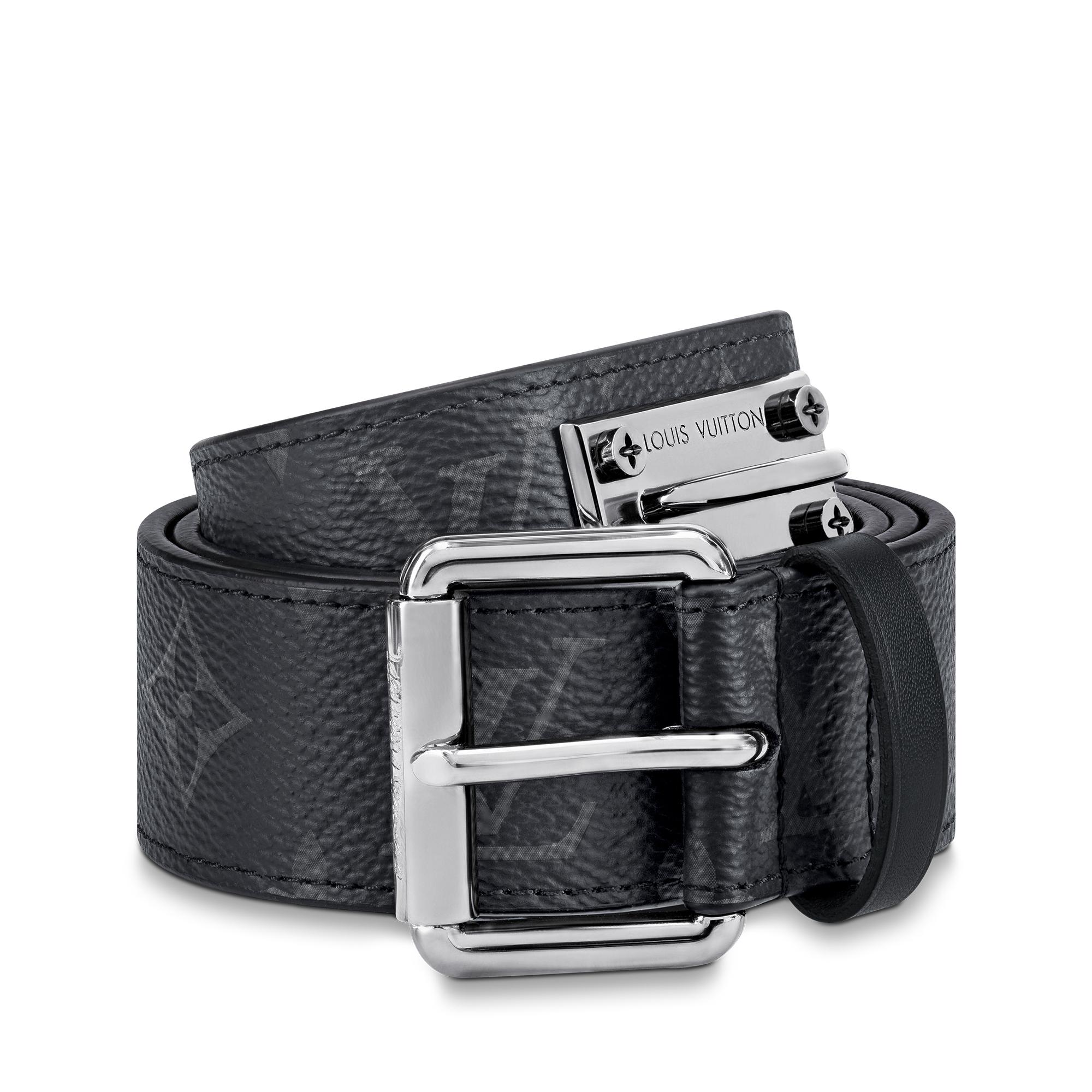 Thắt Lưng Signature Chain 35MM Monogram Eclipse in Đồ Nam