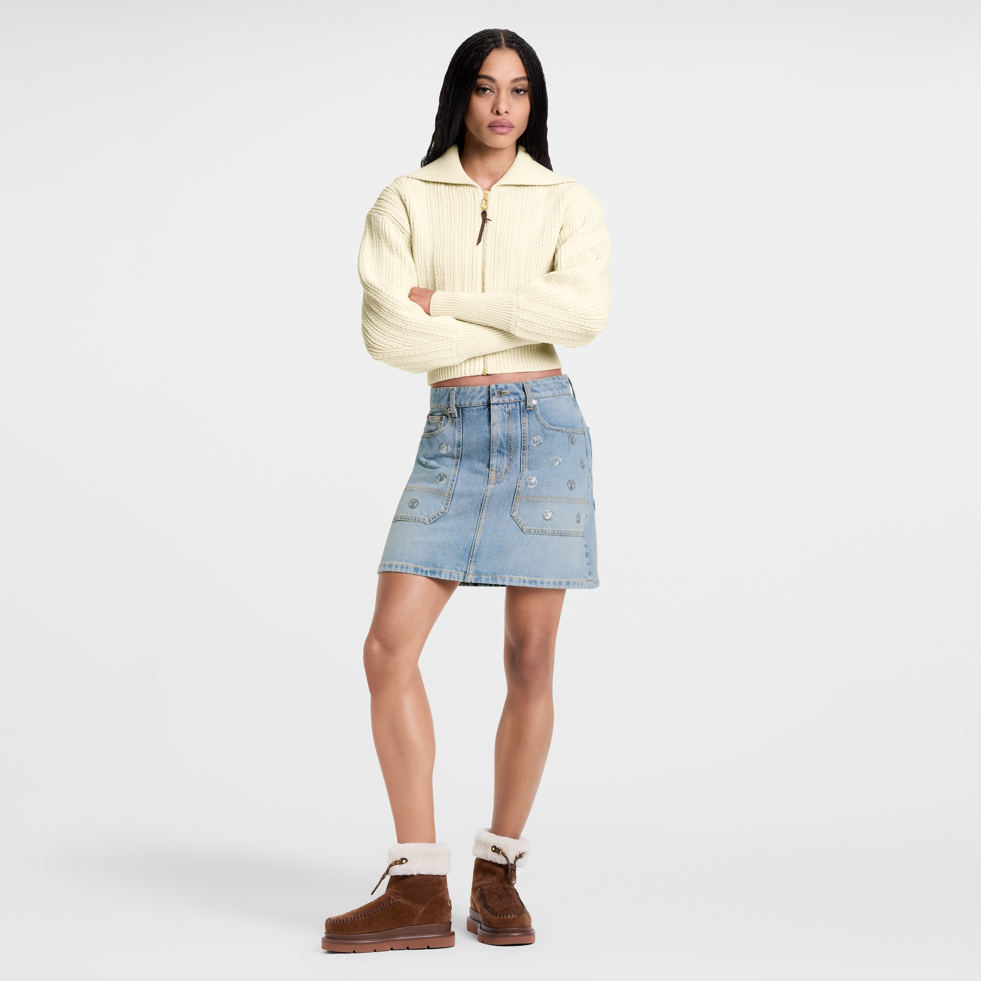 Signature Sequin Denim Mini Skirt  in Đồ Nữ