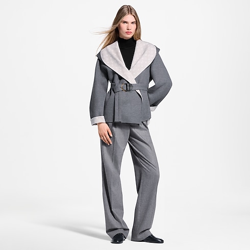 Áo Khoác Vạt Chéo in Đồ Nữ's Trang phục Áo khoác ngoài collections by Louis Vuitton (Thu phóng sản phẩm)