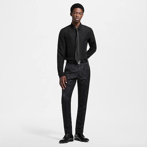 Áo Sơ Mi Lụa in Đồ Nam's Trang phục Áo sơ mi collections by Louis Vuitton (Thu phóng sản phẩm)