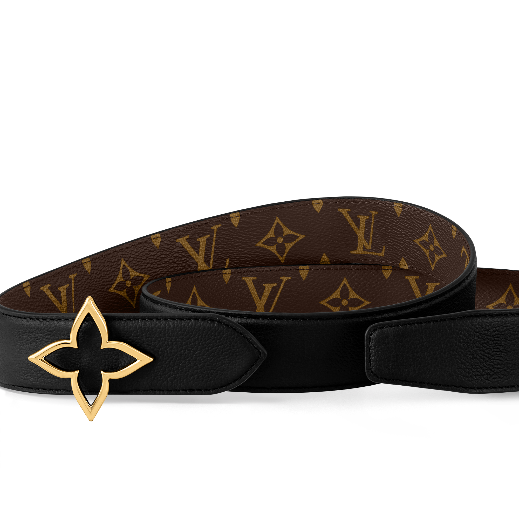 Thắt Lưng Hai Mặt Slim Flower 35MM Monogram in Đồ Nữ